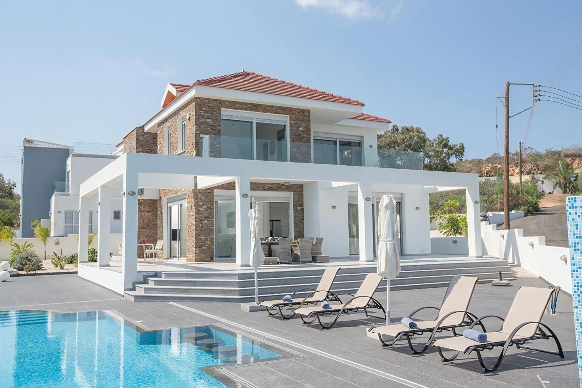 Villa Protara Chrysos - Beautiful 5 Bedroom Protaras Villa - Walking Distance To Fig Tree Bay Buitenkant foto